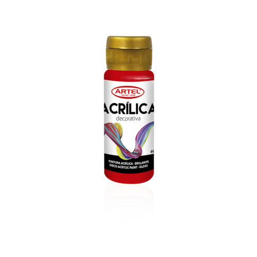 Pintura Acrílica Decorativa ROJO 800 60ML Artel